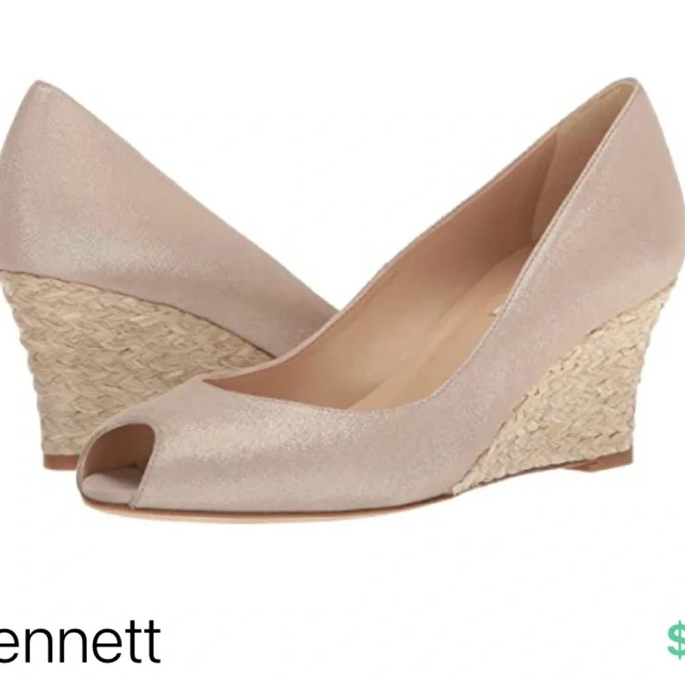 LK Bennett Edee Gold Suede Heels Espadrille Sandals Kate Middleton Size 37